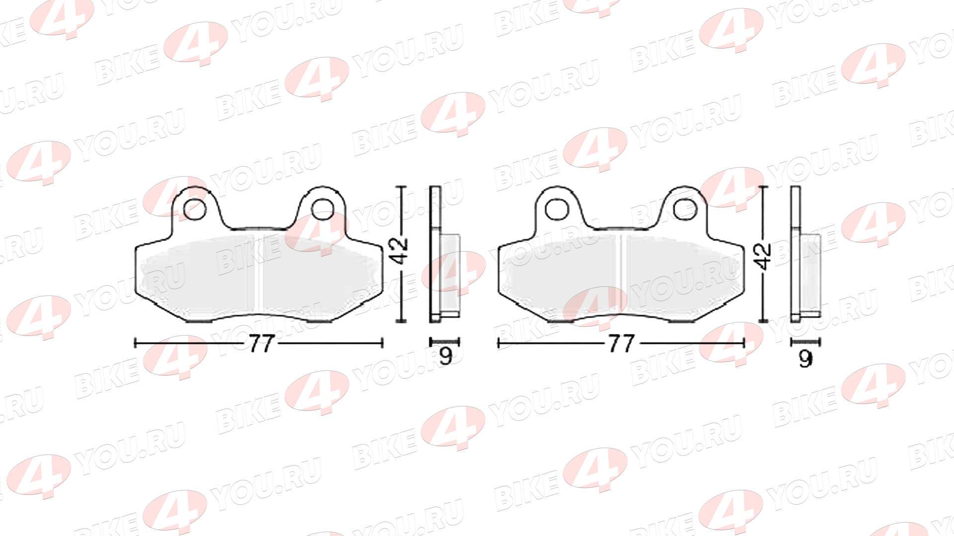 Колодки тормозные дисковые №1 X-TECH (semi-metallic) полуметаллические