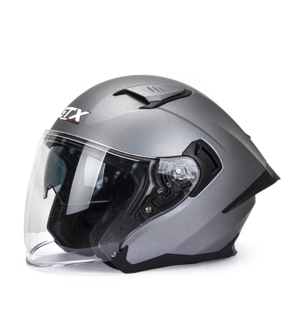 Шлем мото открытый GTX 885-1 №1 (L) GREY