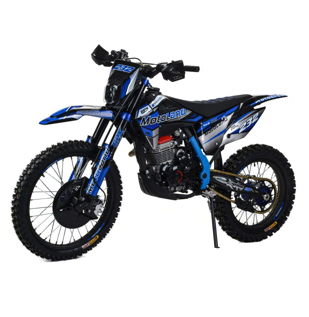 Мотоцикл Кросс Motoland XT300 HS (175FMM 4V) синий Мотоцикл Кросс Motoland XT300 HS (175FMM 4V) синий