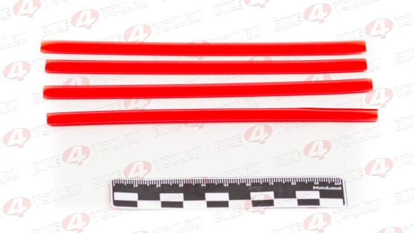 Трубки декоративные на спицы 17" (компл) красные